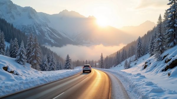 Obligations de circulation en hiver avec la loi montagne