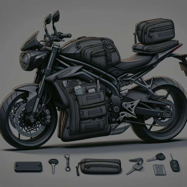 Comment concevoir une sacoche de réservoir multifonction pour une Triumph Street Triple R ?